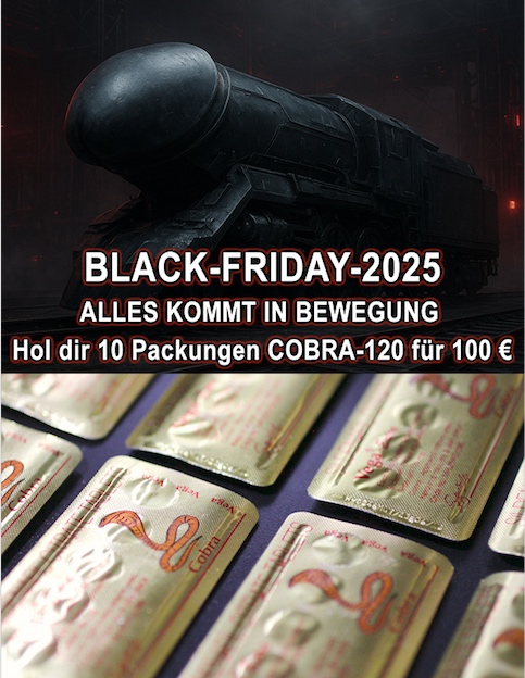 black friday Cobra-120 Potenzmittel Potenzmittelx10-black
